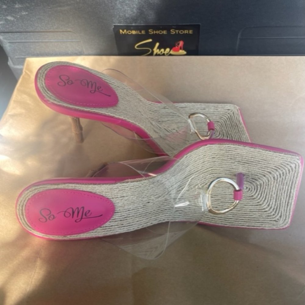 Bamboo Queen Pink & White Heel